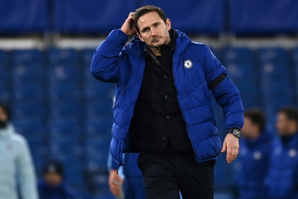 Chelsea continuará pagando o salário de Lampard. AFP