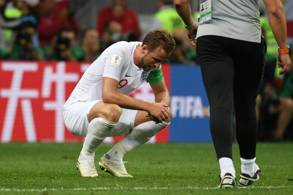 Kane was left 'gutted' by England's defeat. AFP