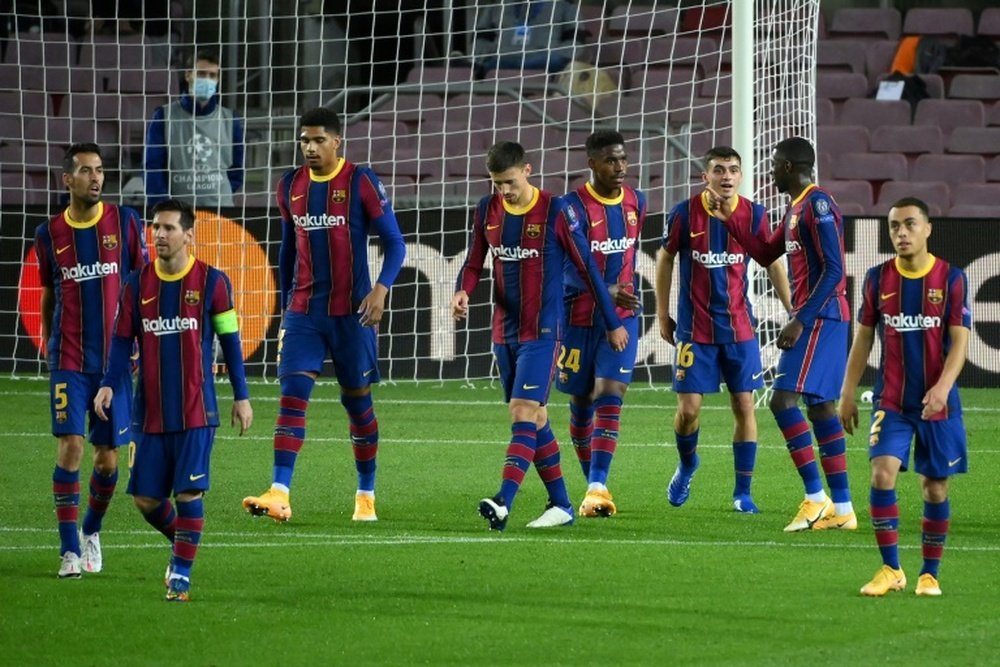 El Barça atraviesa un momento delicado a todos los niveles. AFP