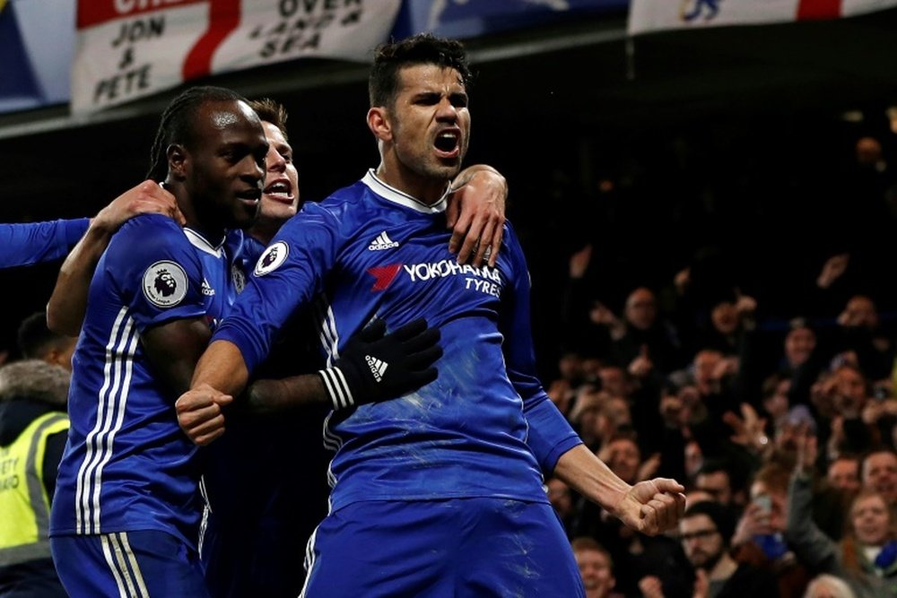 Diego Costa volvió para rescatar al Chelsea. AFP