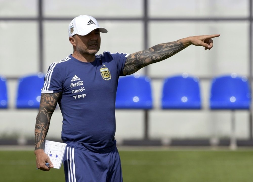 Sampaoli achèvera son aventure sur les bancs de l'Argentine. EFE