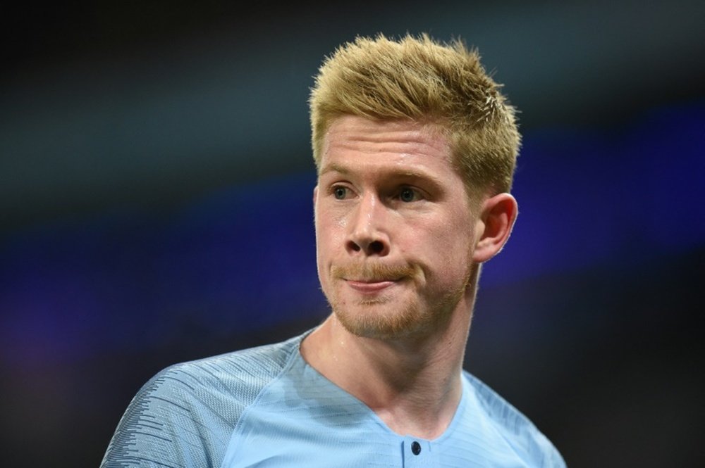 De Bruyne has managed just 16 appearances in all competitions this season. AFP