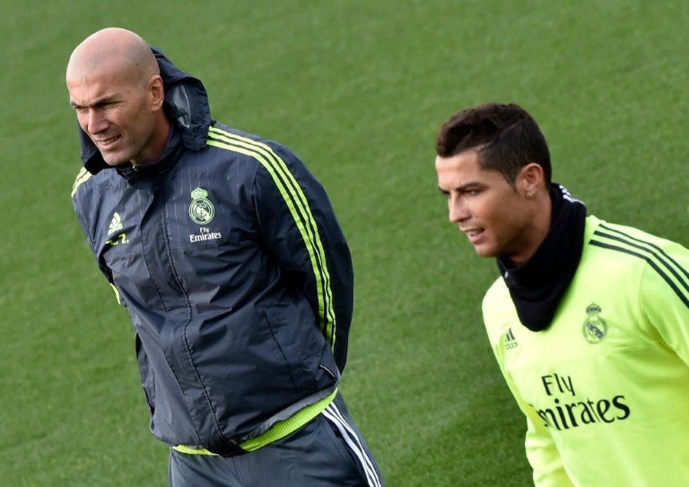 Zidane prefiere al portugués antes que a Messi. AFP