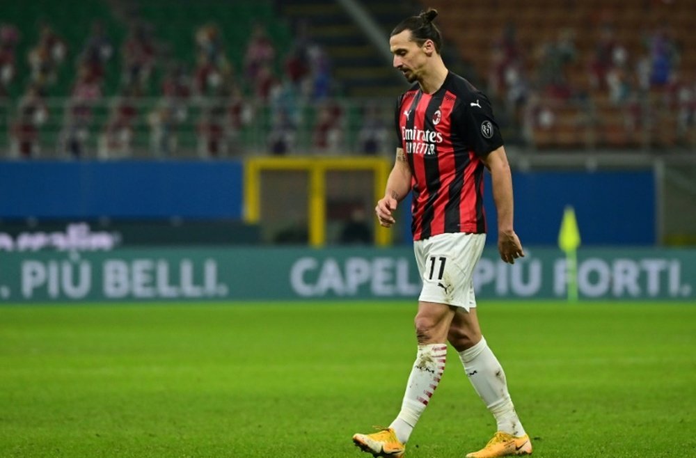 Zlatan Ibrahimovic a évoqué la rencontre contre l'Atalanta. AFP