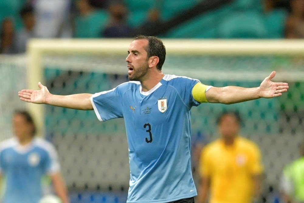 Godín habló de la actualidad del Atlético. AFP