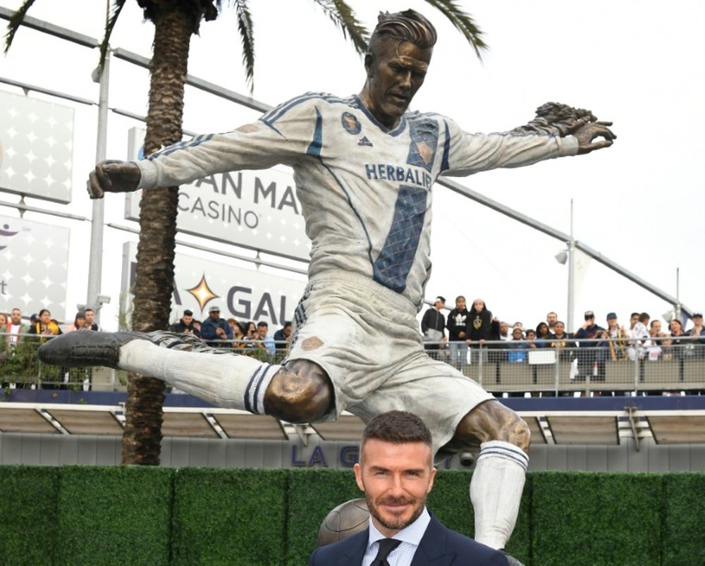 Beckham tiene nueva estatua. AFP