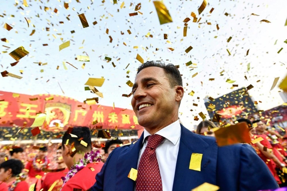 Cannavaro ganó cinco títulos con el Guangzhou. EFE
