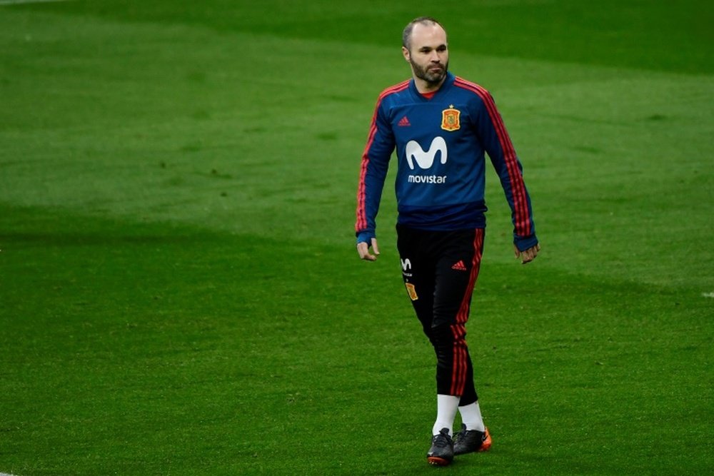 Iniesta is looking increasingly likely to leave Barcelona at the end of the season. AFP