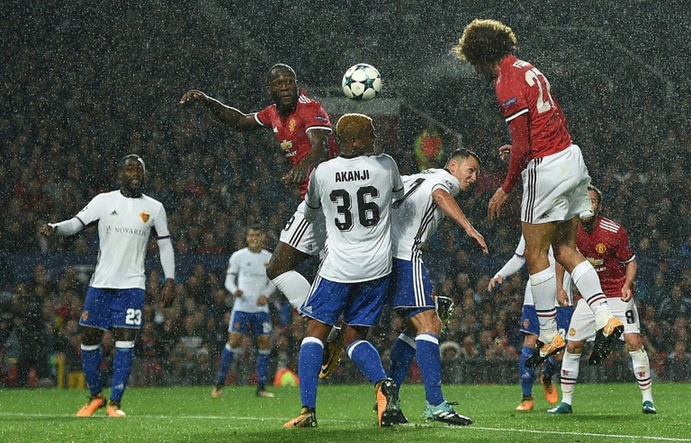 Fellaini scored United's opener against Basel on Tuesday. AFP