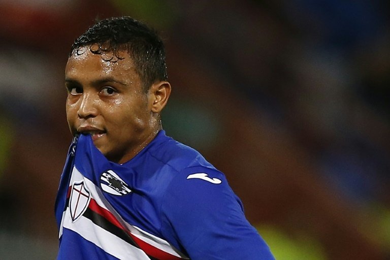 Colombian forward Luis Fernando Muriel saw a curler tipped over as Sampdorias woes continued. AFP