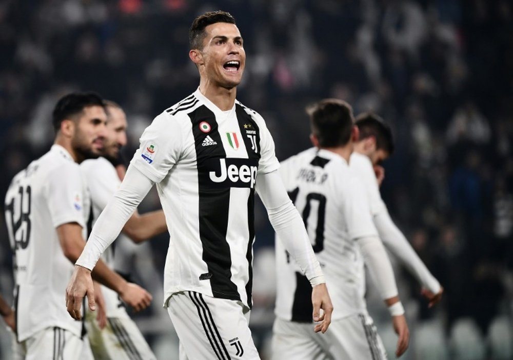 Cristiano Ronaldo 7 vezes mais feliz na Juventus. AFP
