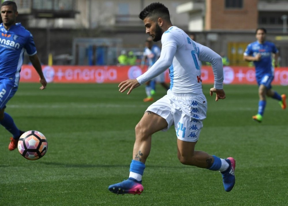 Insigne eyes Scudetto. AFP
