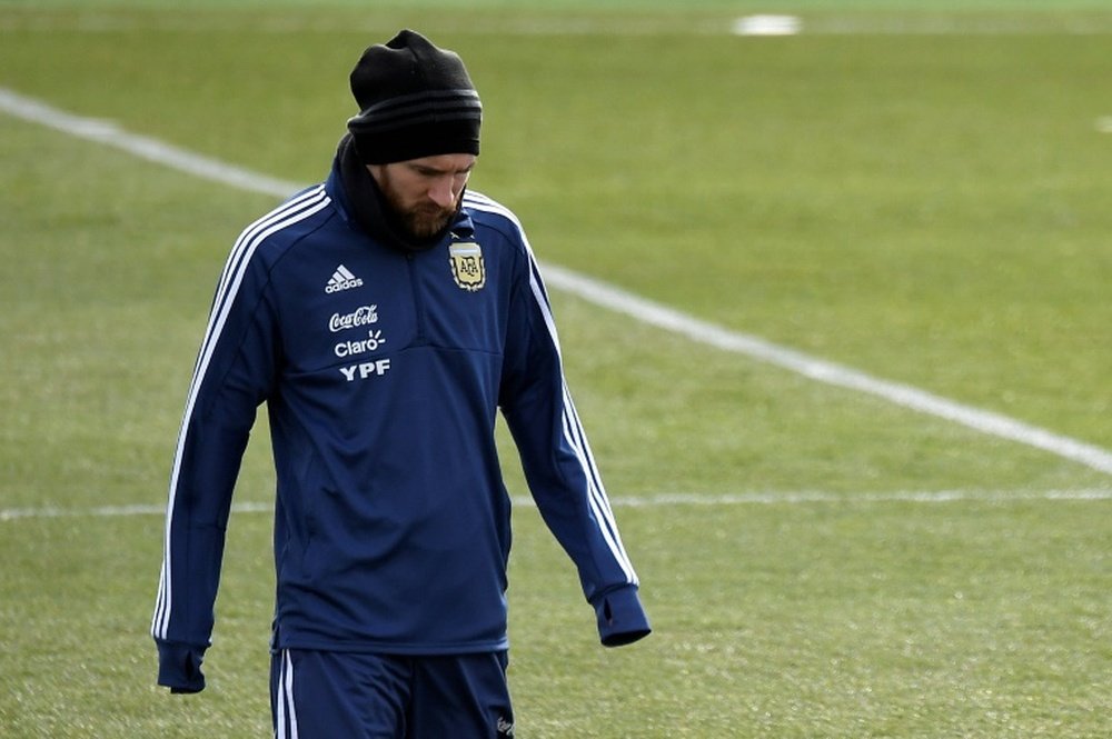 Argentina teme por Messi. AFP