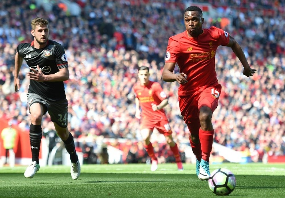 Daniel Sturridge is fit to play against Crystal Palace. AFP
