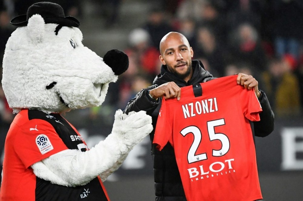 Nzonzi heureux à Rennes. AFP