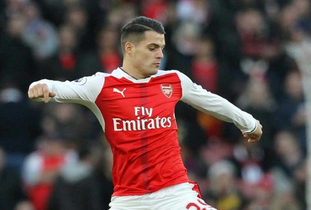 Emery decided that Xhaka will be the permanent captain. AFP