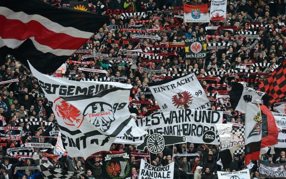 El Eintracht de Frankfurt, el equipo de moda en Alemania. AFP