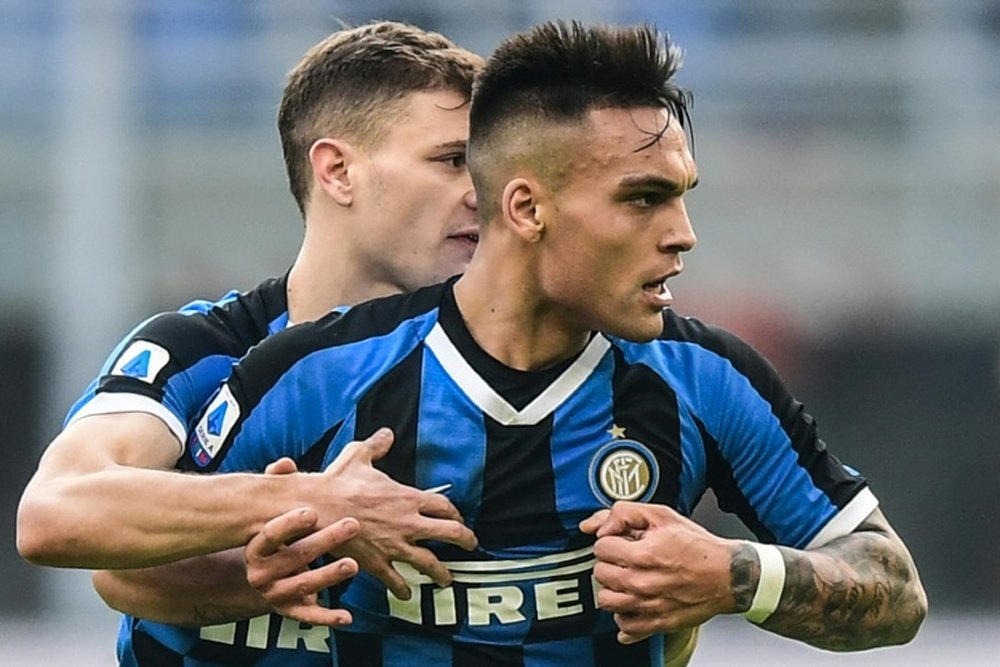 Lautaro Martinez is dreaming about playing for Barca. AFP