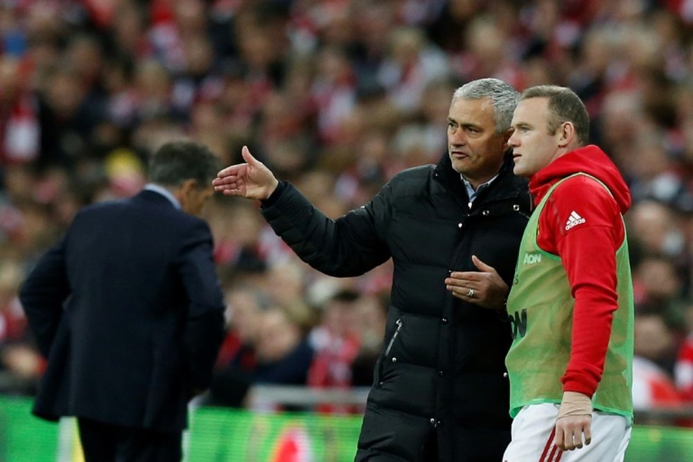 José Mourinho s'est exprimé sur la situation de Rooney. AFP