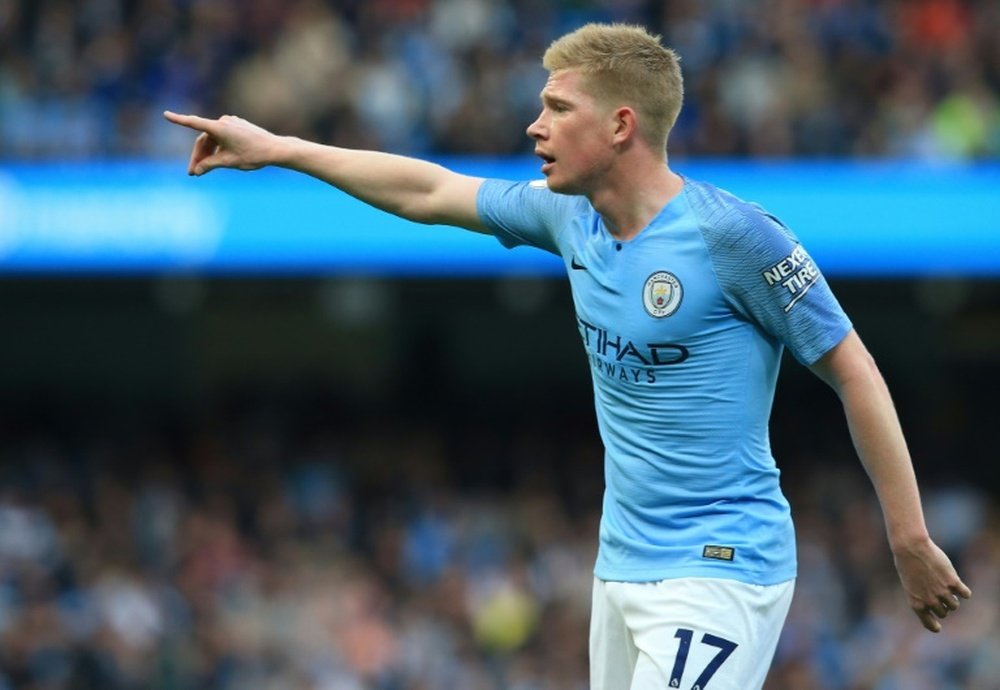 De Bruyne was happy to be back in action on Tuesday. AFP