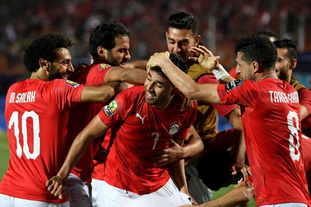Trezeguet dio la victoria a Egipto. AFP