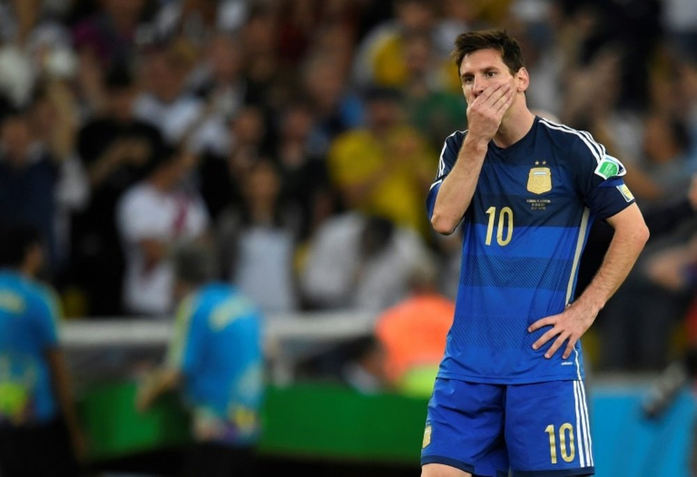 Les rêves de Coupe du monde de Messi éteints. AFP