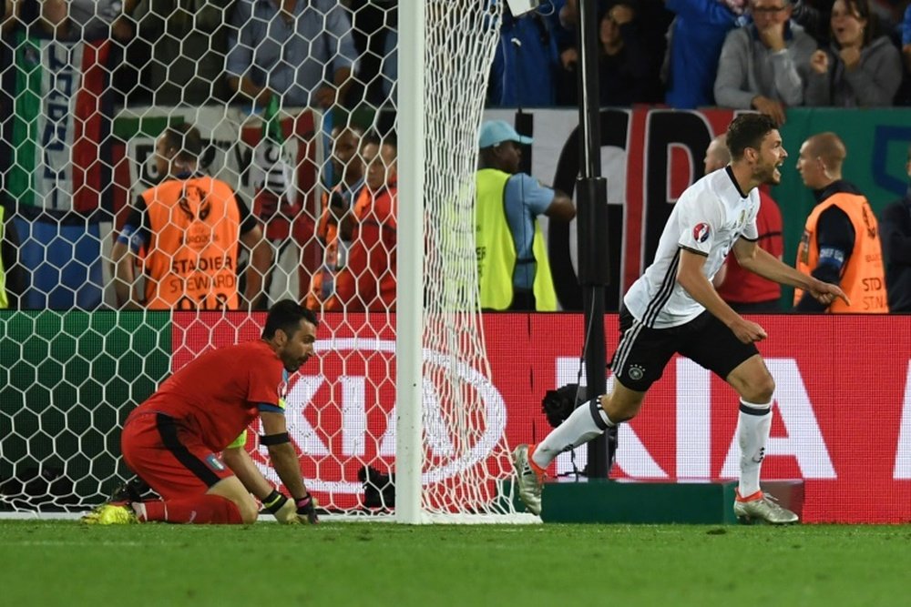 La tanda de penaltis entre Alemania e Italia nos dejó momentos inolvidables. AFP