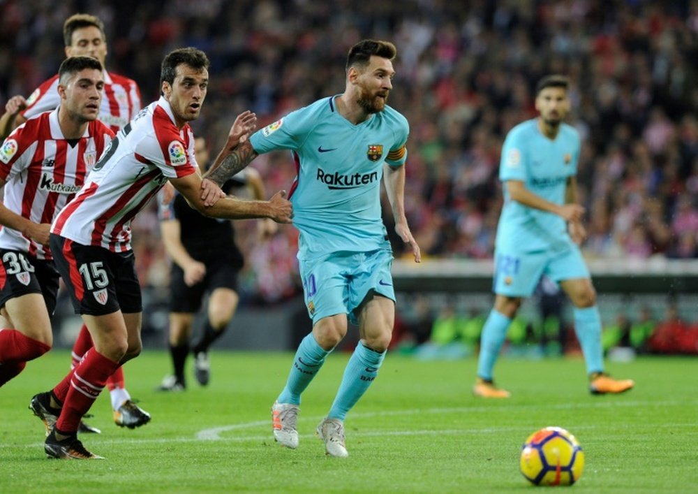 Messi ne marque plus à l'extérieur. AFP