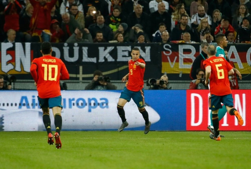 Rodrigo a marqué face à l'Allemagne. AFP