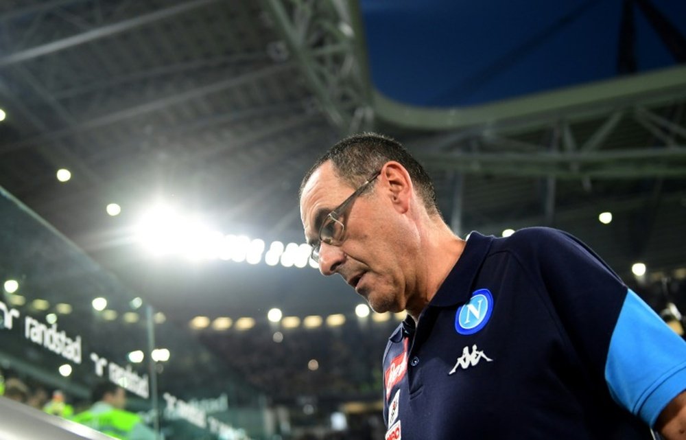 Napoli's Italian coach Maurizio Sarri. AFP