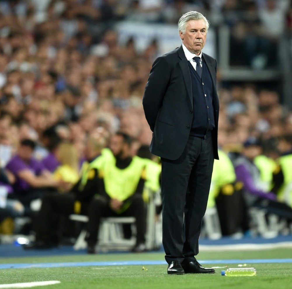 Ancelotti is not in fear of loosing his job. AFP