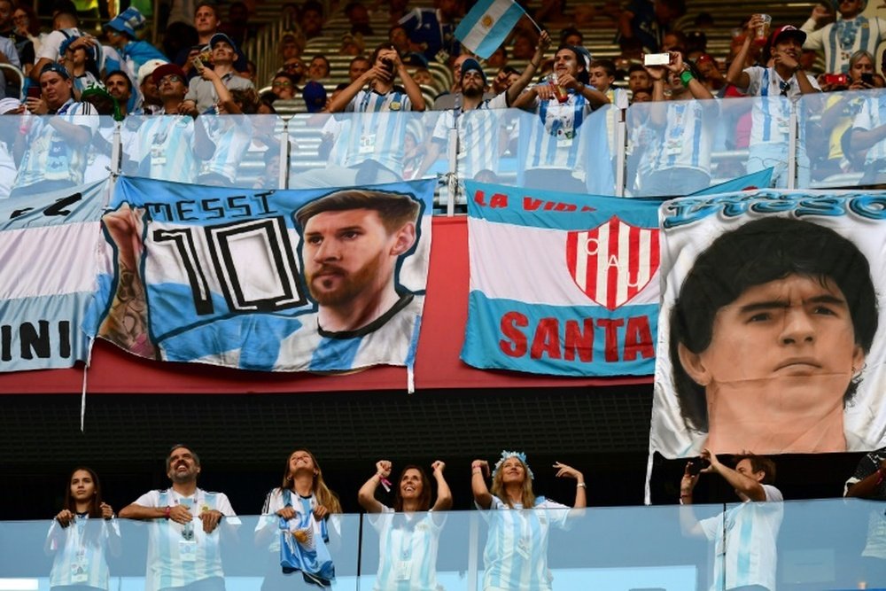 Messi va al hogar de Maradona. AFP