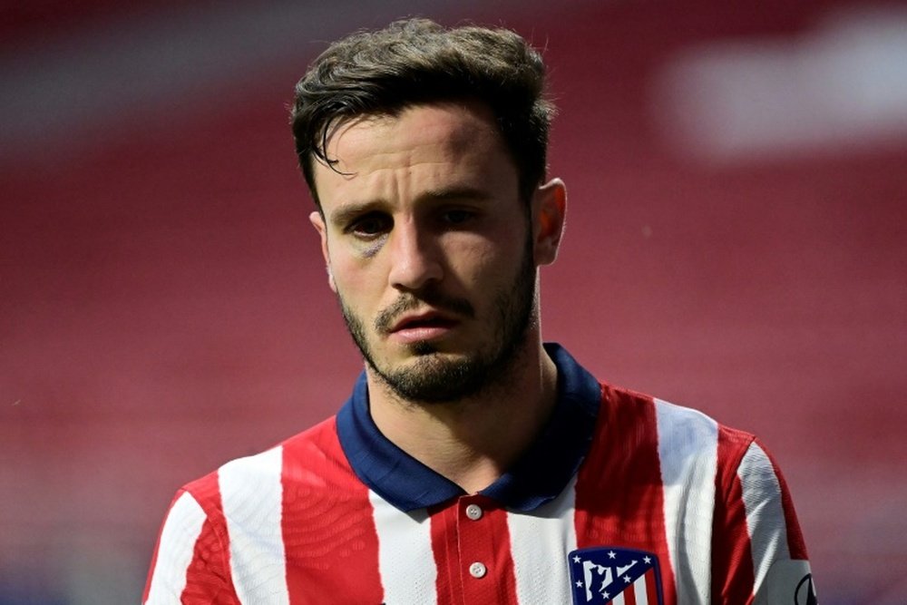 Saúl avalia as suas opções de futuro com o Atlético.AFP