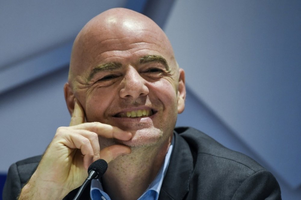 Infantino replaced Sepp Blatter as FIFA President. AFP