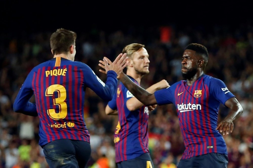 El Barça se reunirá este jueves para hablar de Piqué y Umtiti. AFP