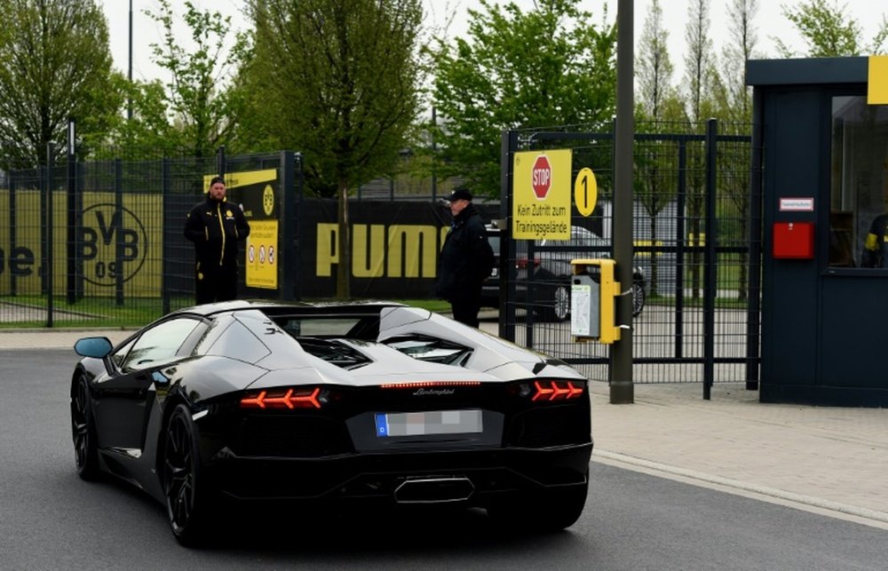 Aubameyang puts Lamborghini up for sale. AFP