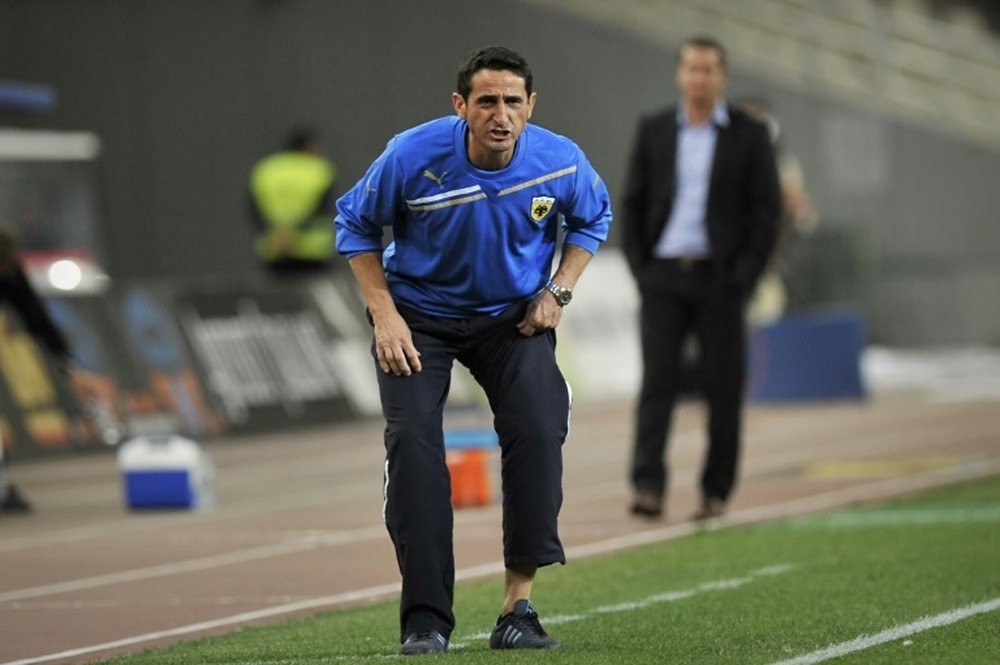 Manolo Jiménez, nuevo entrenador del AEK de Atenas. AFP
