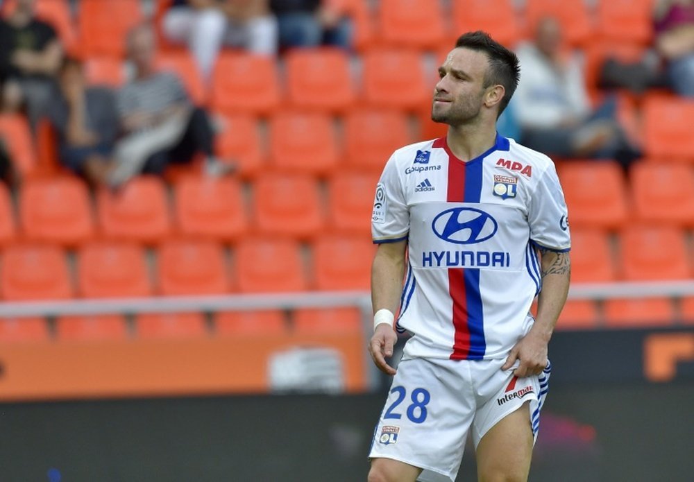 France international Mathieu Valbuena was the victim of a sex tape blackmail attempt. AFP