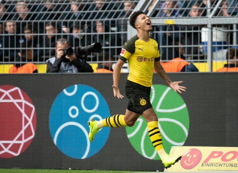 Sancho has made a breakthrough at Dortmund. AFP