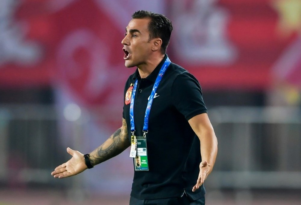 Cannavaro faces a tough battle to win the league. AFP