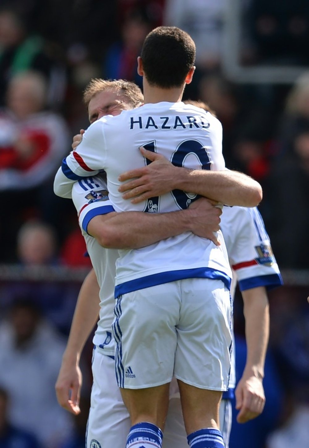 Eden Hazard logró sus dos primeros goles en la Premier League en la presente temporada. AFP