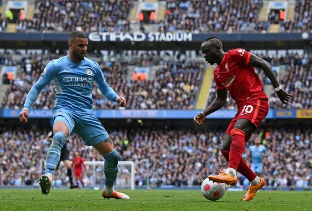 Man City and Liverpool played out a 2-2 draw in the Premier League. AFP