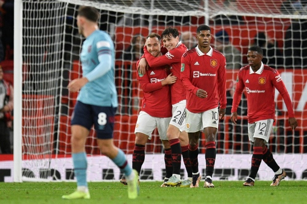 Manchester United through to next round. AFP