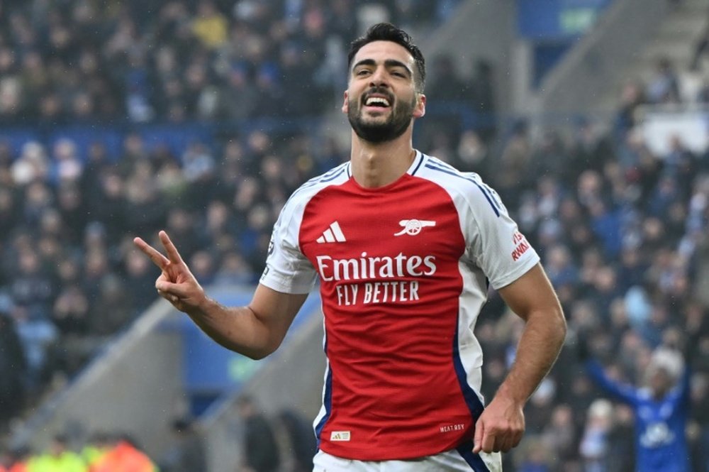 Merino scored twice to seal the win for Mikel Arteta's side. AFP