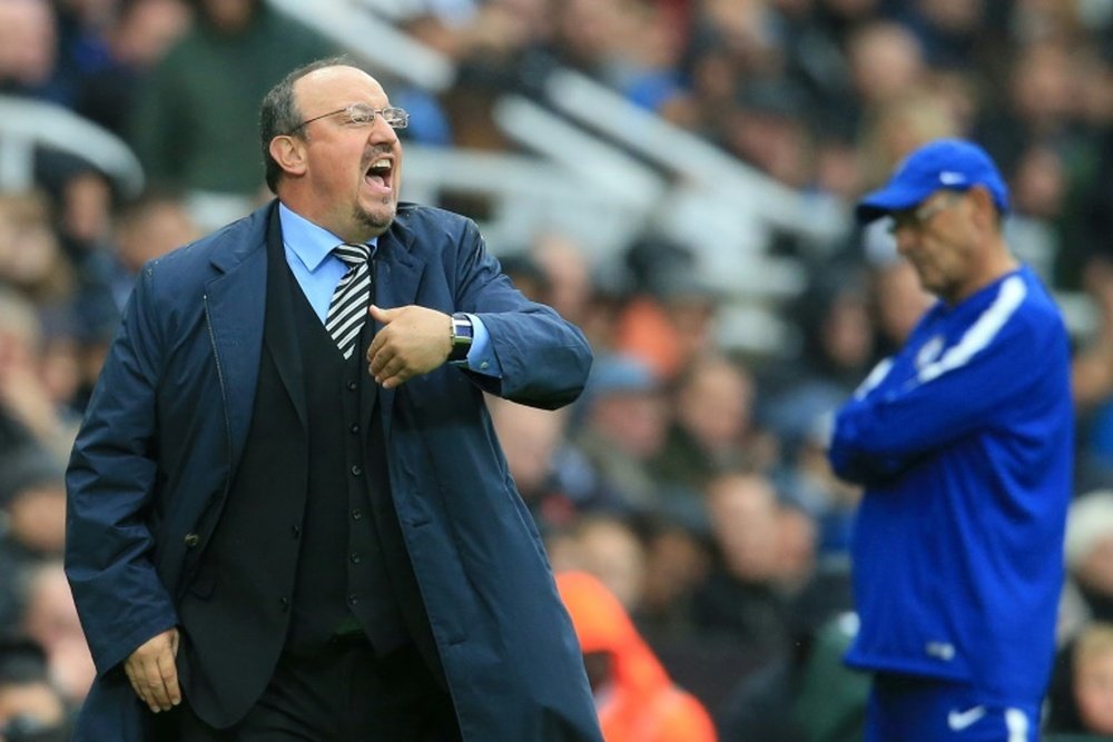 Rafa Benitez is not expecting much from this season. AFP