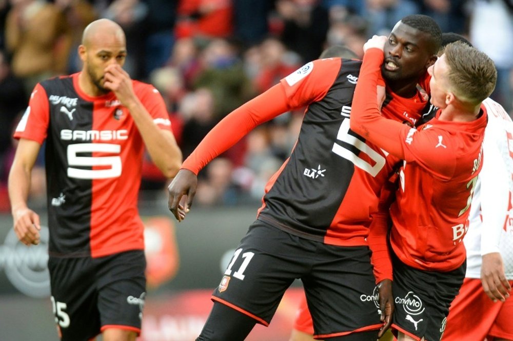 M’Baye Niang n’exclut pas de rester à Rennes. AFP