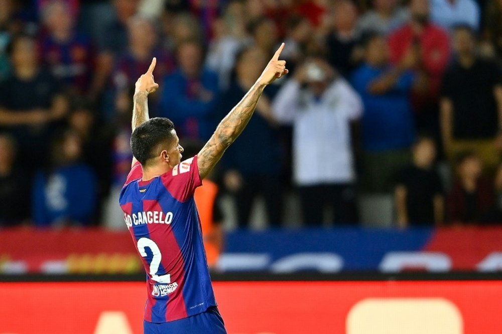 Joao Cancelo explose contre certains supporters du Barça. afp