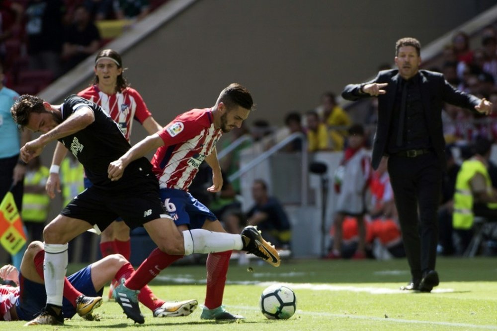 El Atlético pasa por un buen momento en LaLiga. AFP