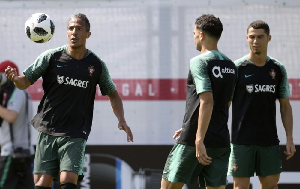 Bruno Alves analizó el camino de Portugal. AFP