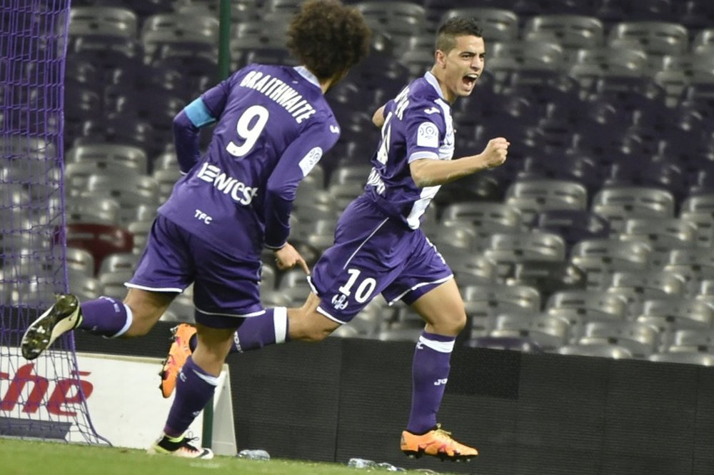 Ben Yedder fue el último en anotar un gol al Saint Etienne con el Toulouse. AFP